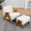 Fauteuil rembourré avec repose-pieds Betty Chenille-958435364
