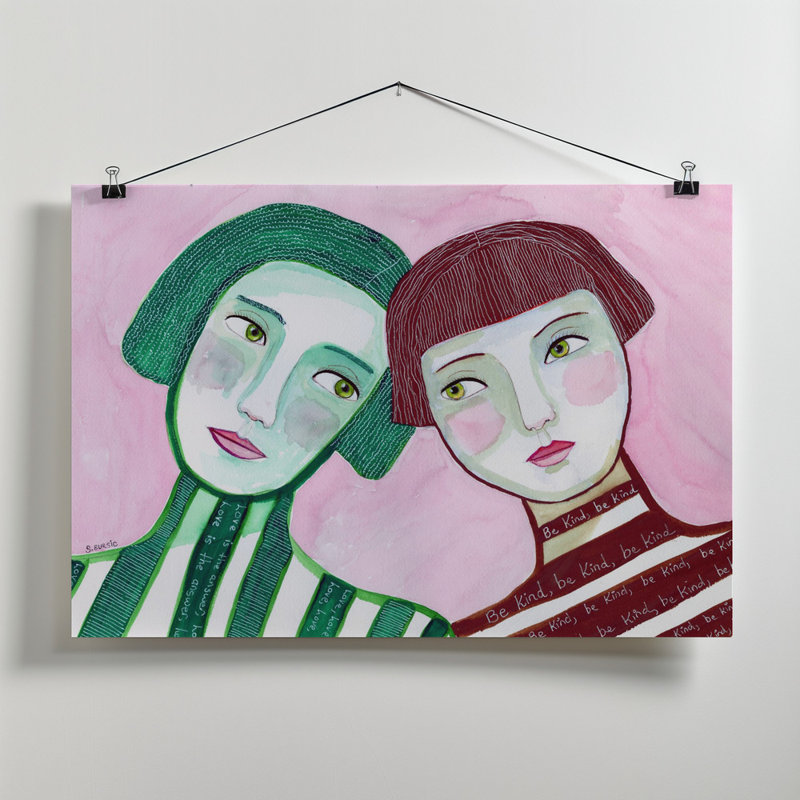 Wrapped Canvas Print, 50.8 cm H x 76.2 cm W, Pink