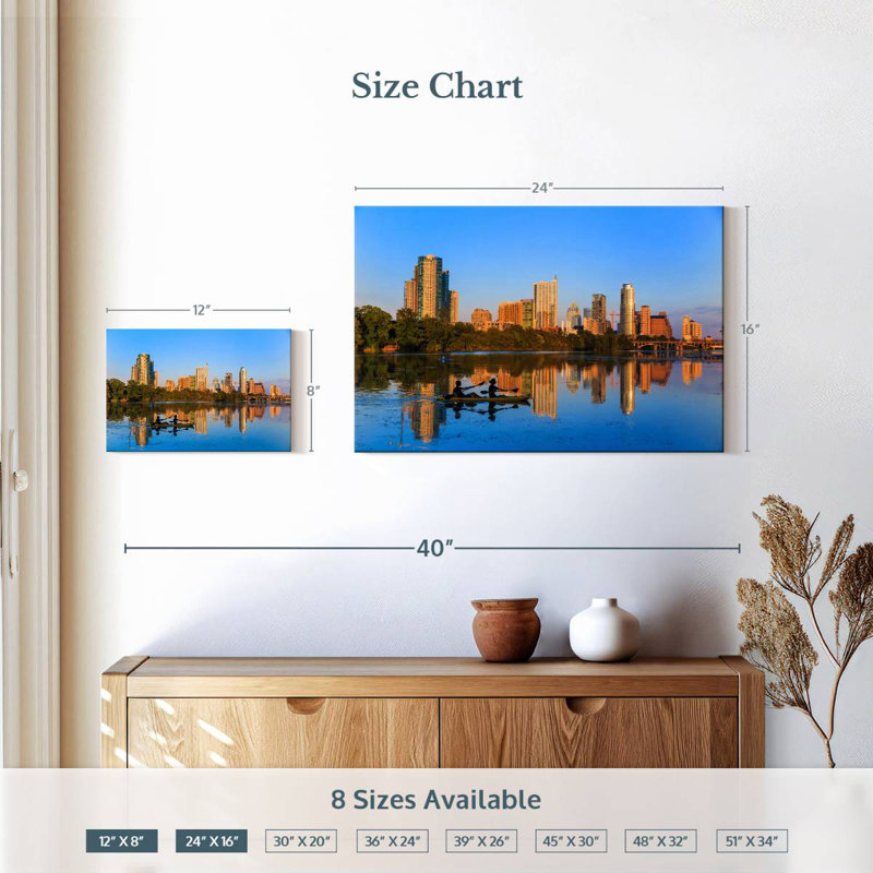 Sirci Austin, Texas, centre-ville, H 16 po x l 24 po