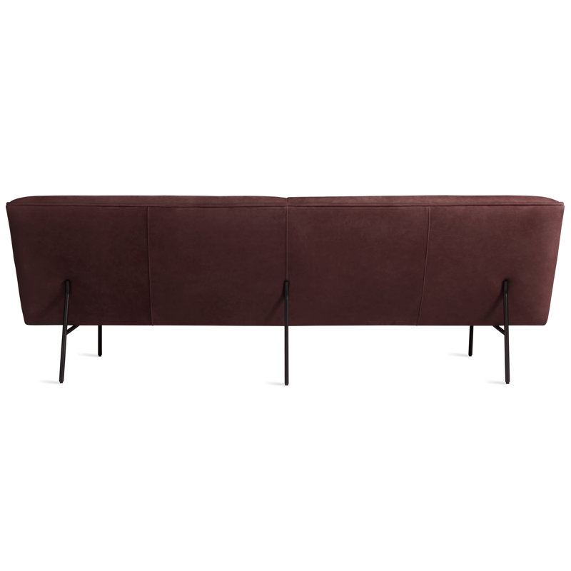 Dandy Sofa, 32" H x 86" W x 37" D, Oxblood Genuine Leather