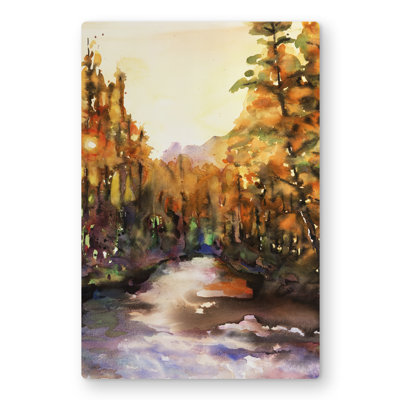 Merced River Livingroom Mountains Metal Print | Home Decor