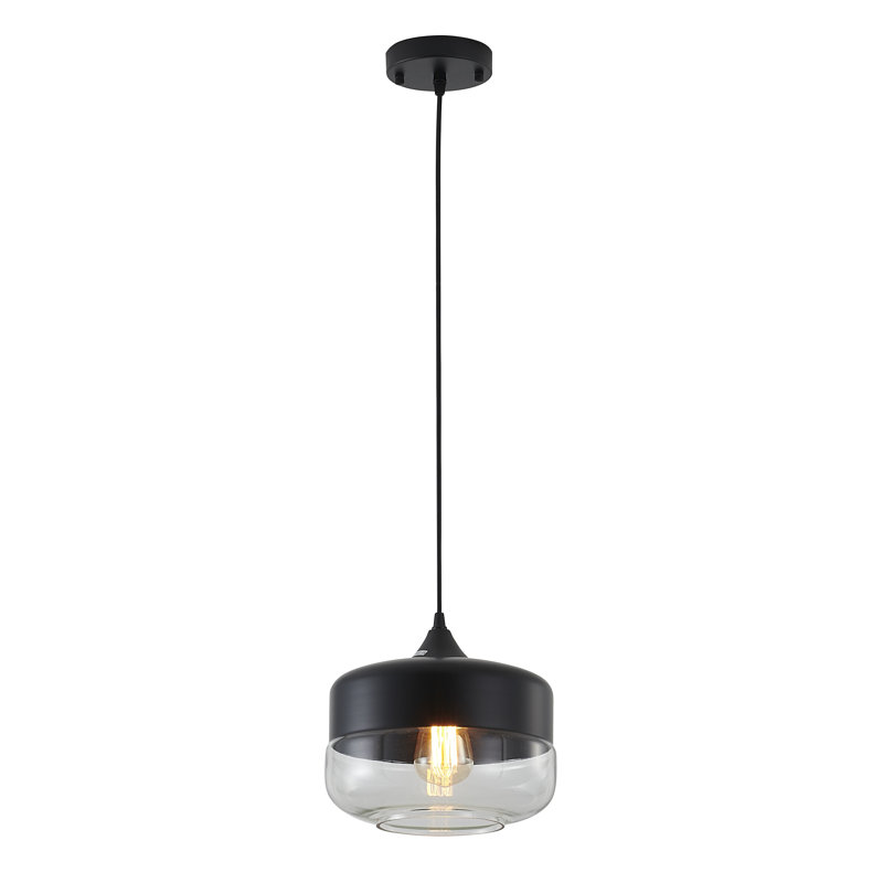 Modern 1 Light Glass Shade Pendant