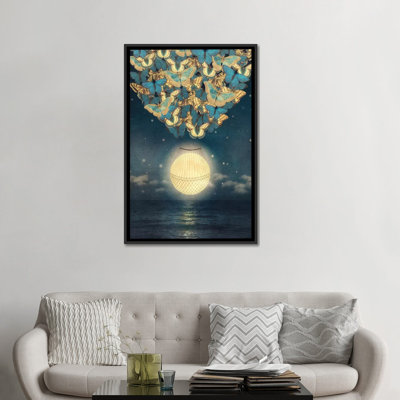 « rehausser la lune », impression sur toile