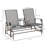 Outdoor Glider Bench With Center Table