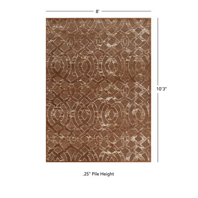 Tapis brun Kleinschmidt