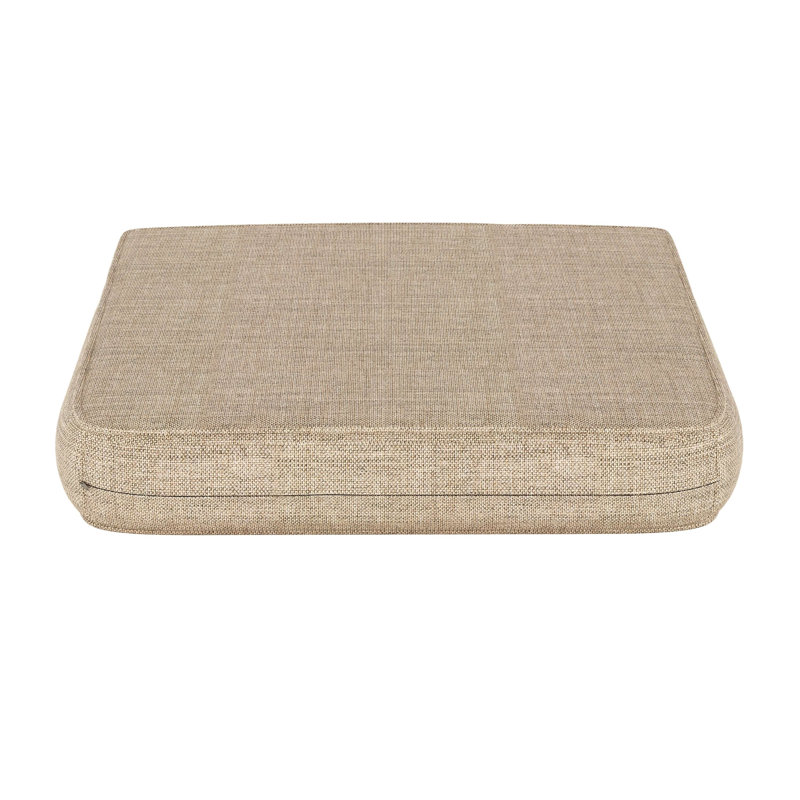 Outdoor Sunbrella® Seat Cushion, Cast Ash Sunbrella® Plainweave, 20" W x 18" D