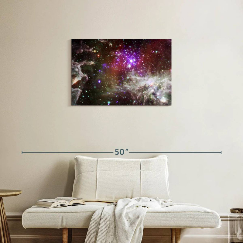 Oberle Dazzling Pacman Nebula, 20" H x 30" W
