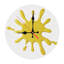 Horloge murale ronde en bois 10 po, mouvement à quartz silencieux, imprimé UV, à piles-923183701