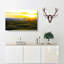 Grazing Sheep At Sunset - Wrapped Canvas-55366403