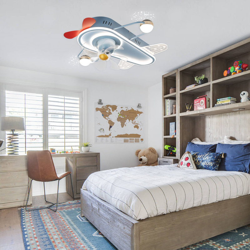Ventilateur de plafond encastré de 26 po avec lumières et télécommande Akey