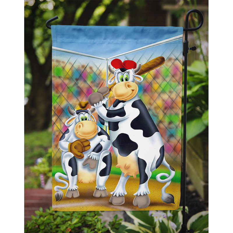 Drapeau de jardin Heather Cow
