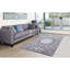 Tapis à motif floral gris Nauman-987042138