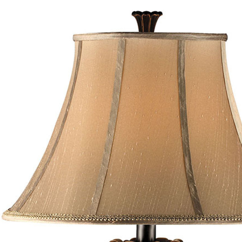 Lampe de table 1 lumière Lyon - 34 po de hauteur - Bronze