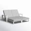 Double chaise longue d'extérieur en métal Hoyt-621279427-632828217