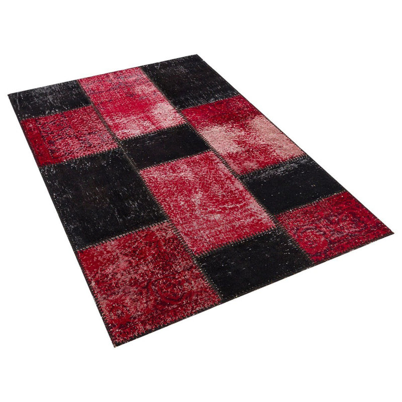 Tapis moderne noir fait à la main Modern