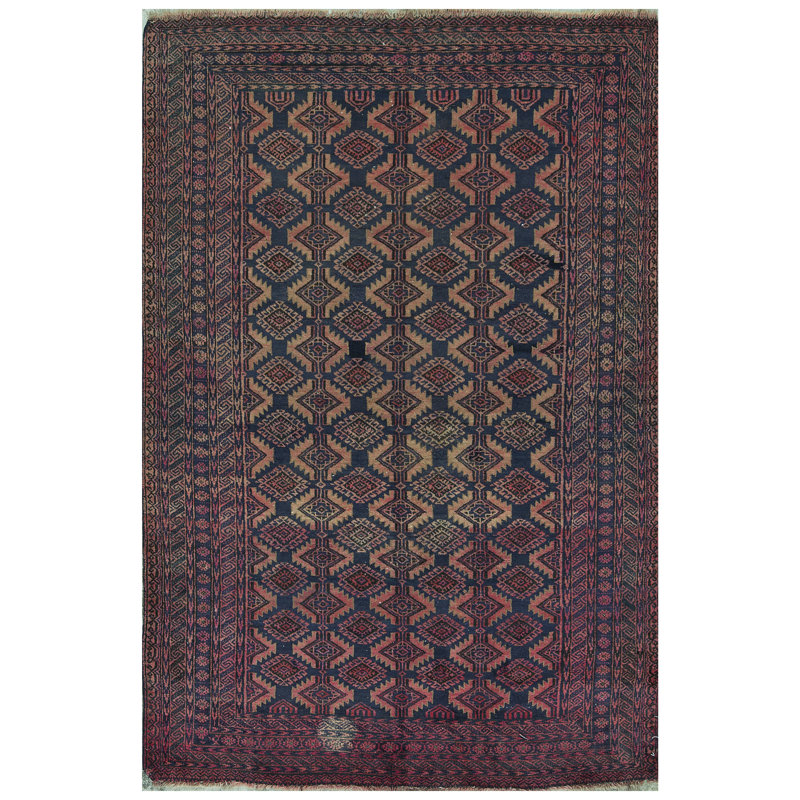 Tapis mauve de haute qualité noué à la main