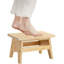 Tabouret de marche en bambou antidérapant Tabouret de formation pour la propreté portatif robuste pouvant supporter jusqu'à 300 lb