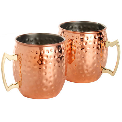 450ml Stainless Steel Moscow Mule Mug Set