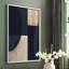 Navy Reflections Framed Print - Solid Wood-1166031116-1166031346