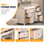 Ensemble de meuble-lavabo simple 48 po avec armoire en bois blanc Lunavia