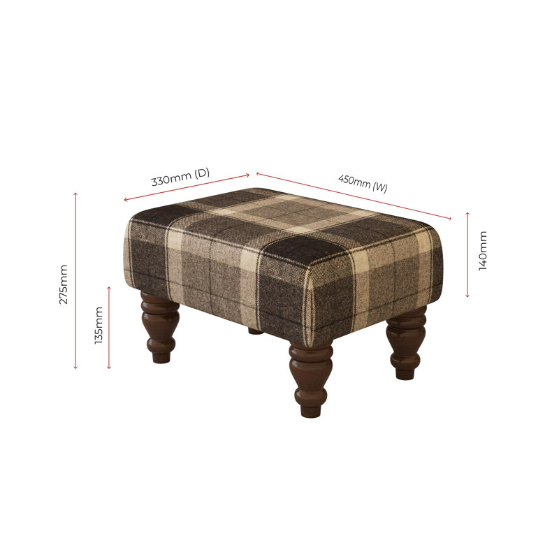 Manufactured Wood Accent Stool, Mahogany