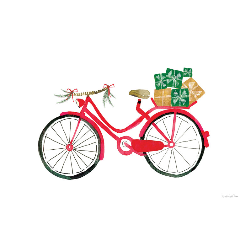 Christmas Delivery II by Mercedes Lopez Charro - Wrapped Canvas Painting, 20cm H x 30cm W
