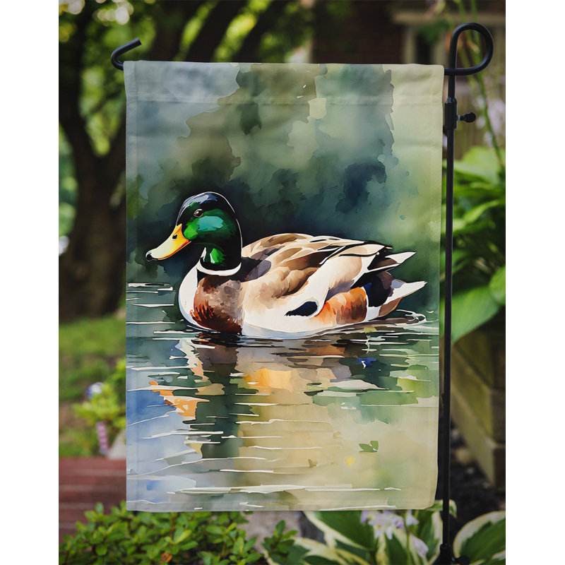 Drapeau de jardin en polyester double face H 15,5 po x l 11,25 po