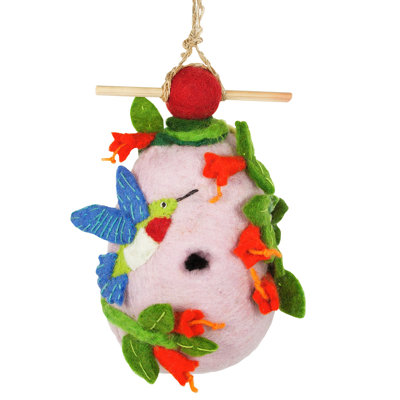 Paylag 9 in. H x 5 in. W x 3 in. D Hanging Birdhouse