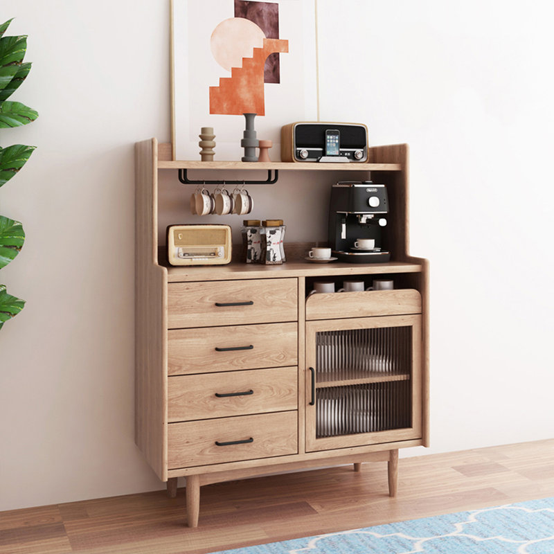 Buffet Modern Burlywood, Burlywood, H 50 po x l 39,37 po x P 16,54 po