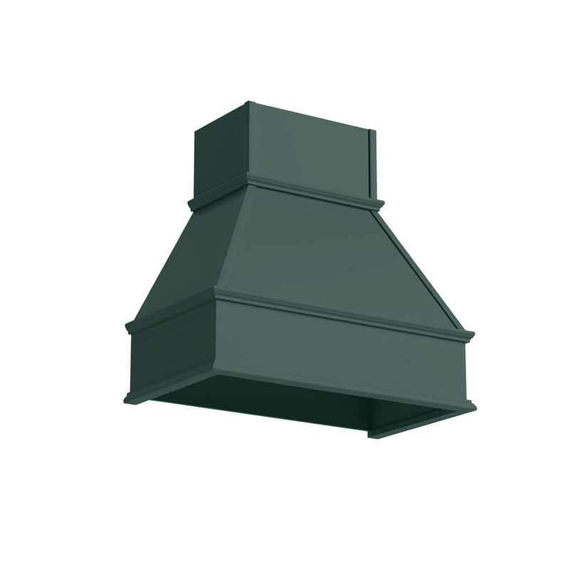 Transolid Wood Kitchen Range Hood, 38-in W x 25-in D x 33.5-in H, Green, Green