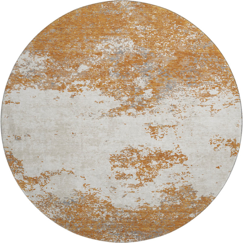 Premium Machine Washable Diskin AMF1027 Modern Rug, Round 8'