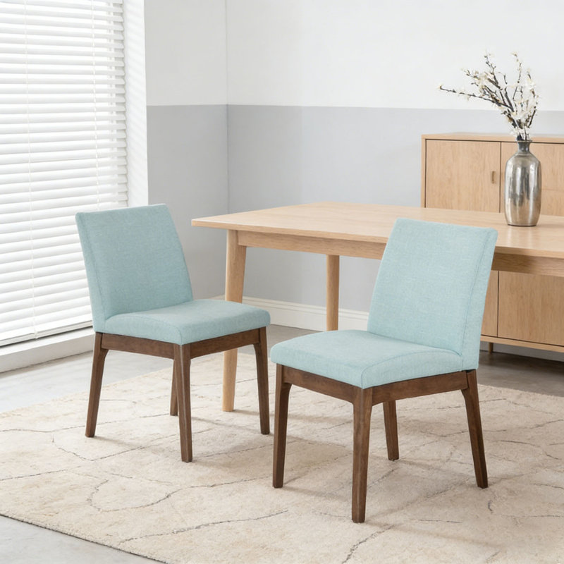 Chaise de salle à manger, Menthe / noyer