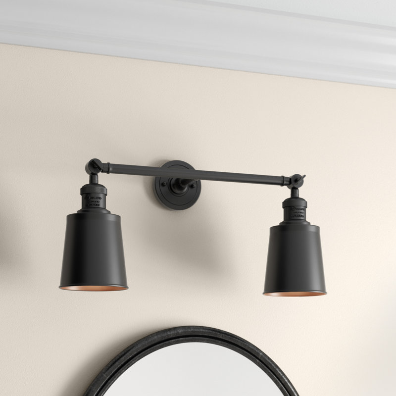 Lavender Hill 2 - Light Dimmable Vanity Light, 6 Watt Vinage LED Bulb, Matte Black