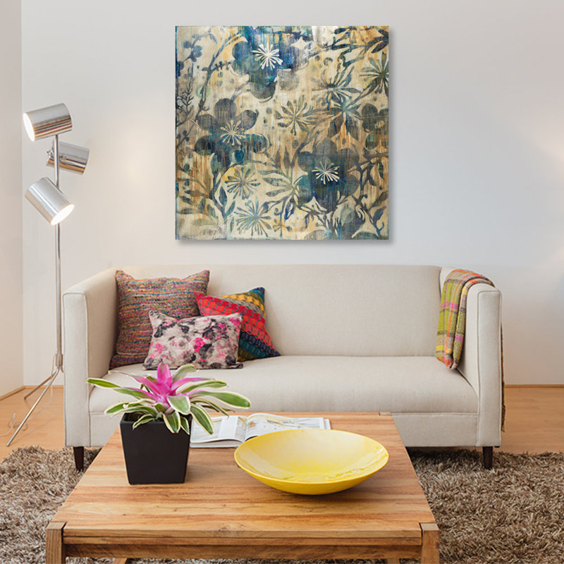 «Daisy Chain», reproduction sur toile, H 48 po x l 48 po x P 1,5 po, Toile tendue, Pas de tapis