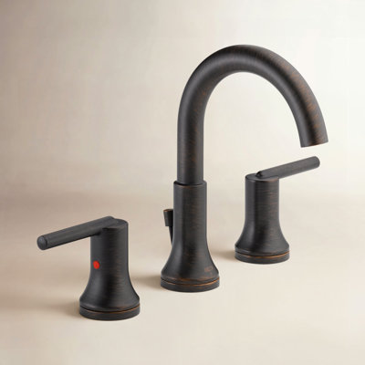Trinsic Widespread Bathroom Faucet 3 Hole, 2-handle Bathroom Sink Faucet with Drain Assembly