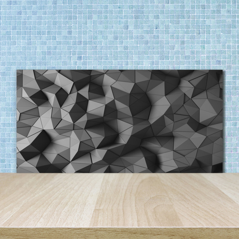Beeti 50cm W x 100cm L Glass Peel and Stick Panel
