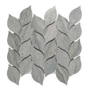 Driftwood Blue Leaf Mosaic – Honed