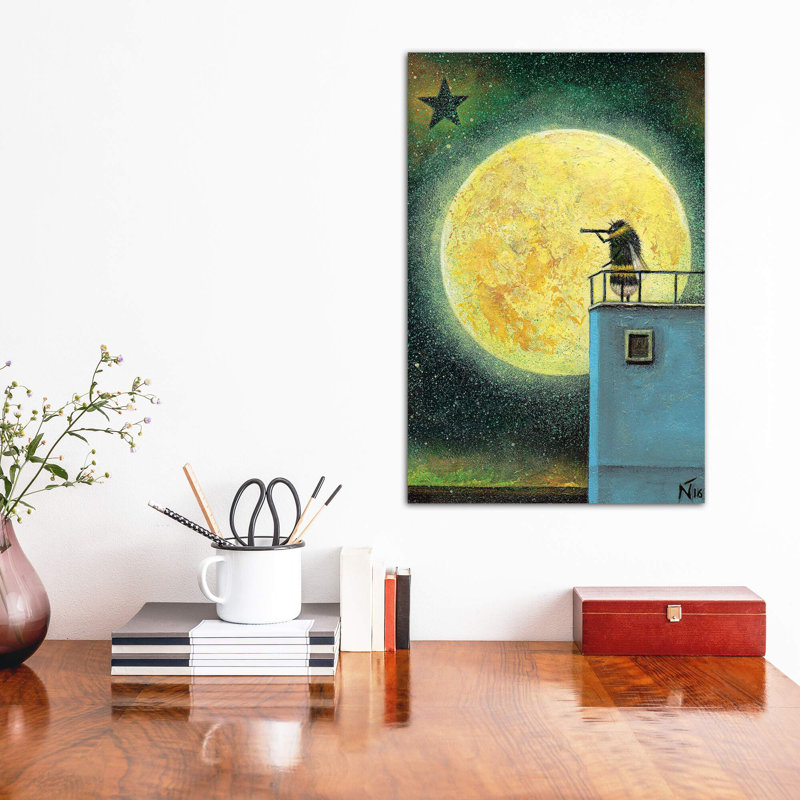 Across the Universe par Neil Thompson - impression d'art graphique, H 18 po x l 12 po x 1,5 po, Toile tendue