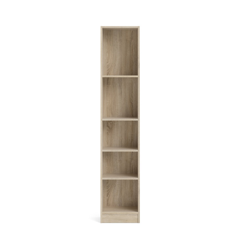Bilinda 203.2 cm H x 40.6 cm W Standard Bookcase, Oak
