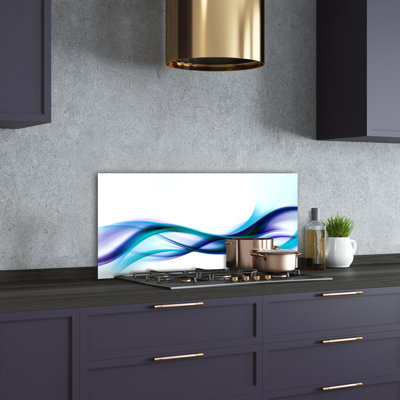 Bertraud 50cm W x 100cm L Glass Peel and Stick Panel