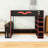 Full Size Loft Bed with Integrated Desk and RGB Lighting,Ladder-1279556970
