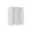 Armoire murale blanche 36 po avec 2 tablettes réglables