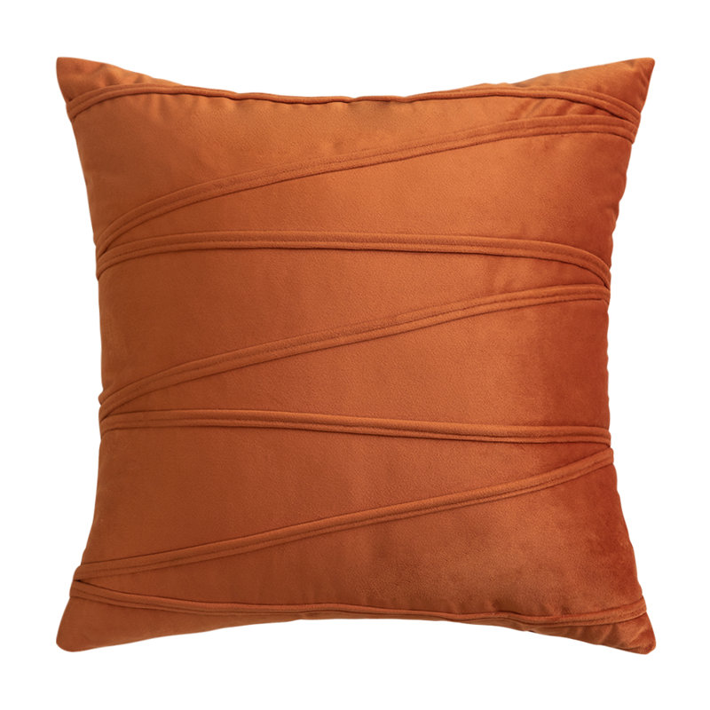 Housse de coussin carrée en velours, 20 po x 20 po, Housse de coussin seulement - sans coussin, Bleu clair