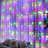 Window Curtain String Lights 300 LED 8 Modes Fairy Copper USB Light with Remote
