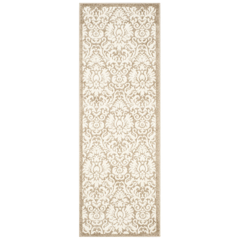 Carman Performance Damask Rug, Runner 2'3" x 11'