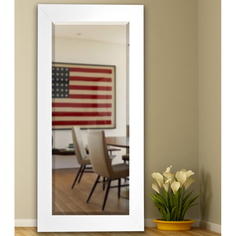 Miroir décoratif moderne et contemporain Lomax, blanc