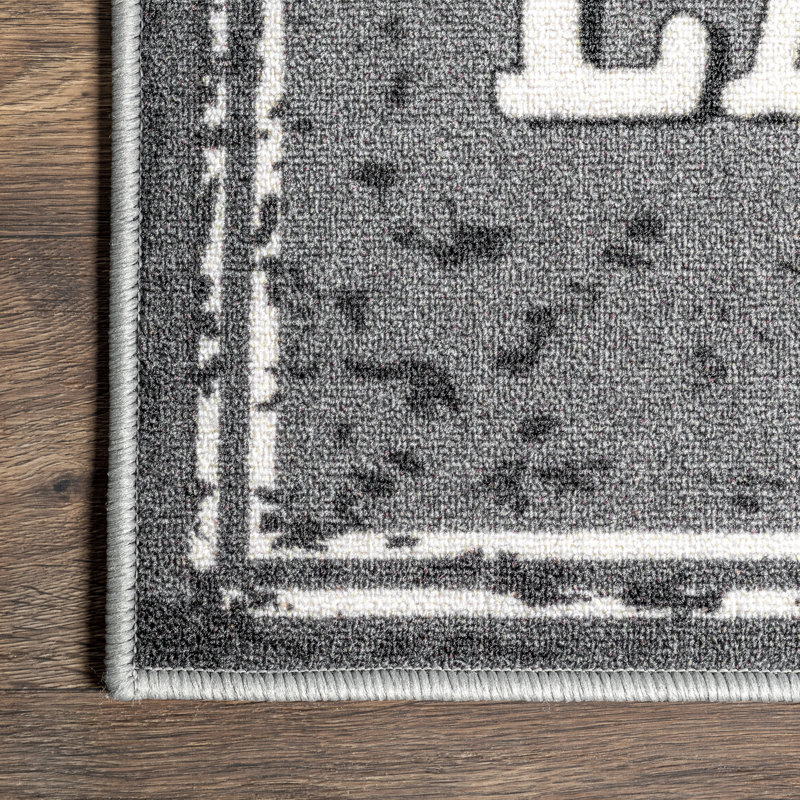 Graphic Machine Washable Laundry Mat