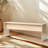 Modern Farmhouse Rectangular Wooden Entryway Bench-369536417