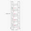 146 cm H x 36 cm W Bookcase-258432959