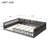 Upholstered Floor Daybed With Guardrail-2058728957